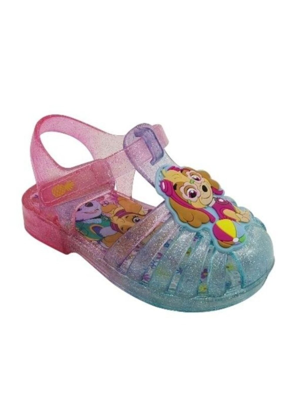 Nickelodeon Paw Patrol Infant Size 4 Sandal Fisherman Jelly Sparkly PVC Strap